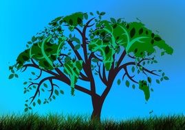 irresistible tree earth drawing