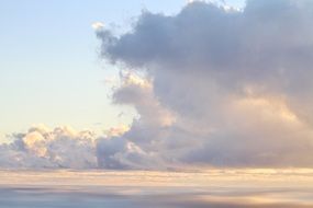 sunset in the clouds sea colors