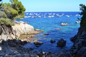 rocky coast of costa bravo