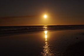 sunset over the ocean in Andalusia