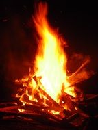 fire at night