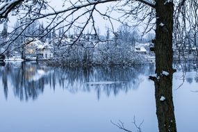 Landscape of wintry nature