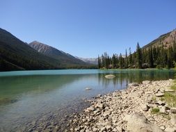 canada lake and mountains