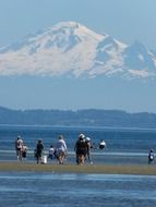 people on the lake at Point Roberts
