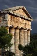 ancient greek Temple of Segesta, italy, sicily