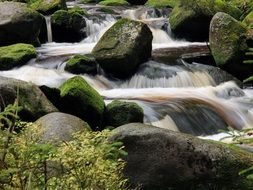 river between big stones