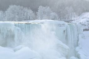 american winter waterfalls niagara