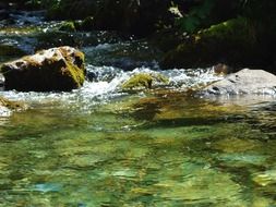 Picture of the river on mountains