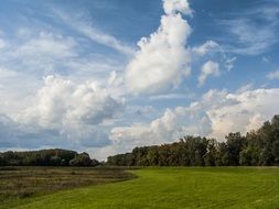 delightful clouds landscape