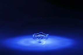 Picture of blue water drop