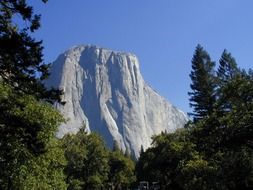 rock in yosemite national park