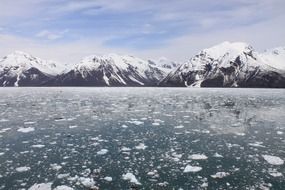 Landscape picture of Alaska mountains