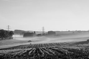 landscape fog sunrise morning mist