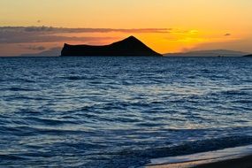 scenic sunrise on paradise island, usa, hawaii