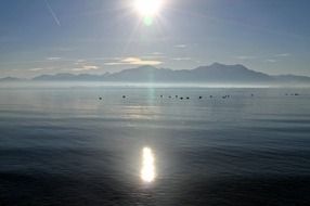 Chiemsee - freshwater lake in Bavaria