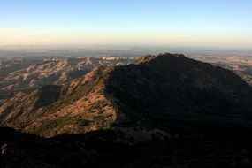 impressive landscape in the mountains of california