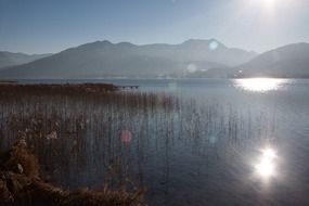 lake and mountains panorama