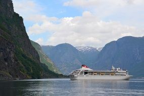 cruise liner in norway