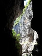 gorge opening rock