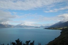 mountain lake, new zealand