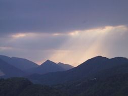 delightful thunderstorm mountain