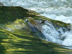 big waves on the river