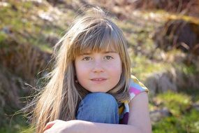 portrait of a girl in nature