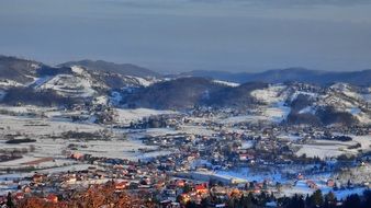 panoramic view of picturesque croatia for postcards