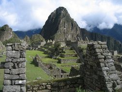 landscape of the machu pichu