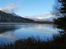 peaceful mountian lake