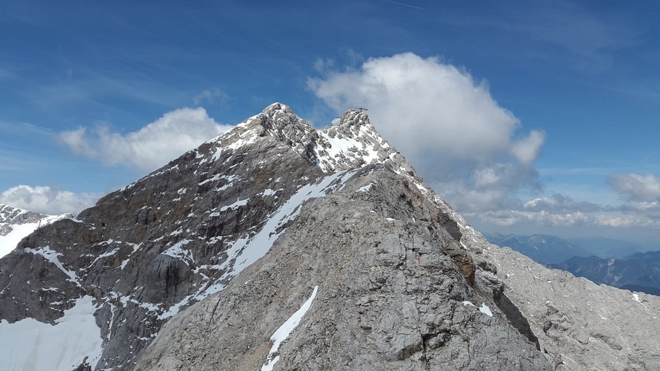 rock ridge on the mountain, zugspitze
