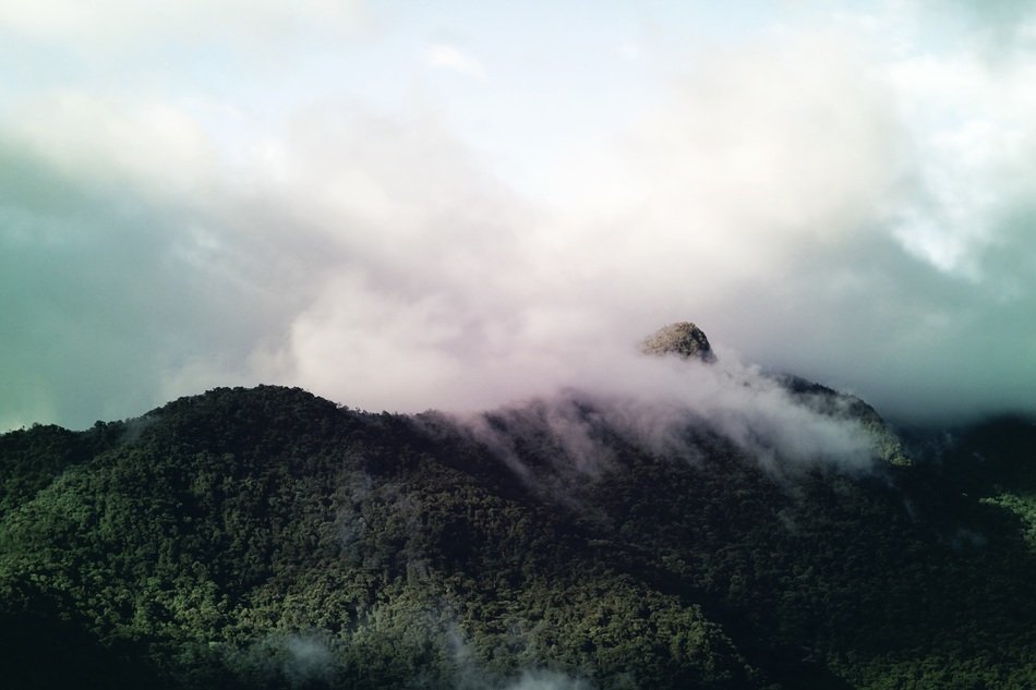 mountains clouds