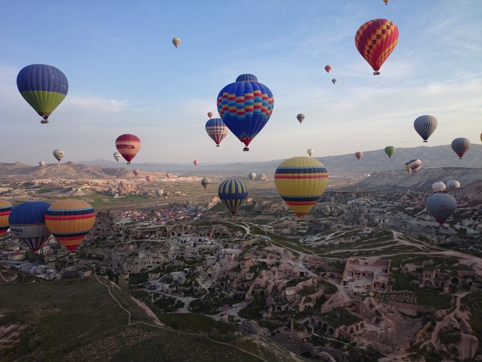 the competition of air balloons in Turkey