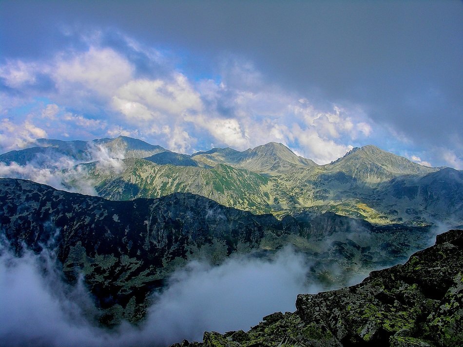 landscape of Beautiful mountains and clouds