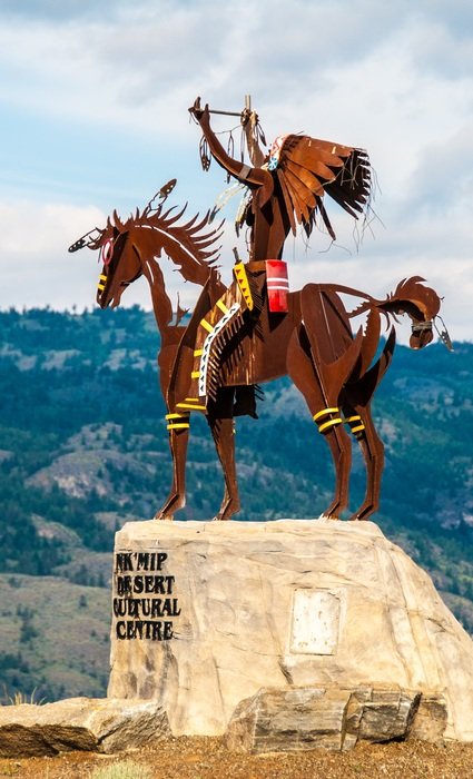 statue of an indian in canada