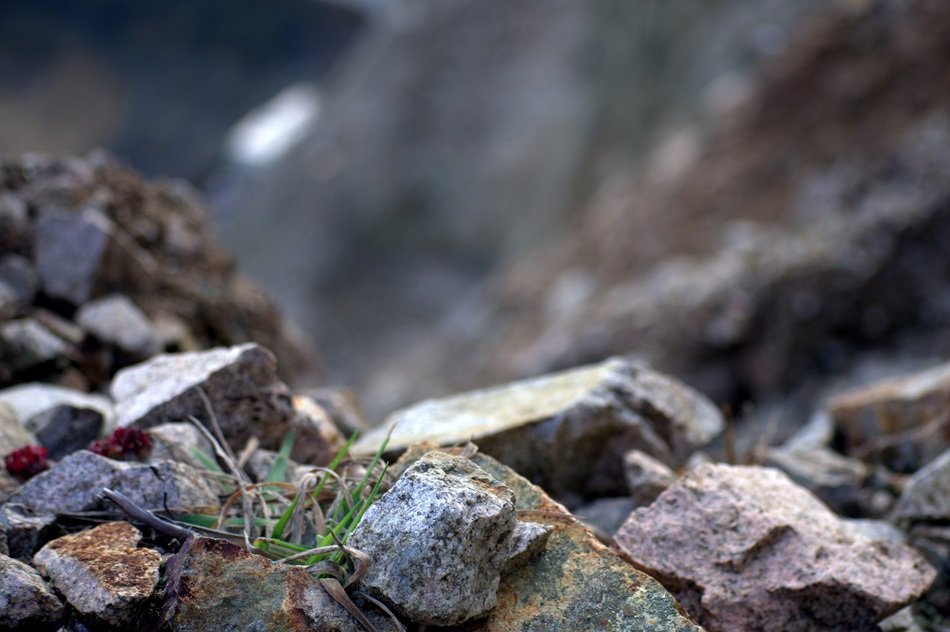 Stones on rock