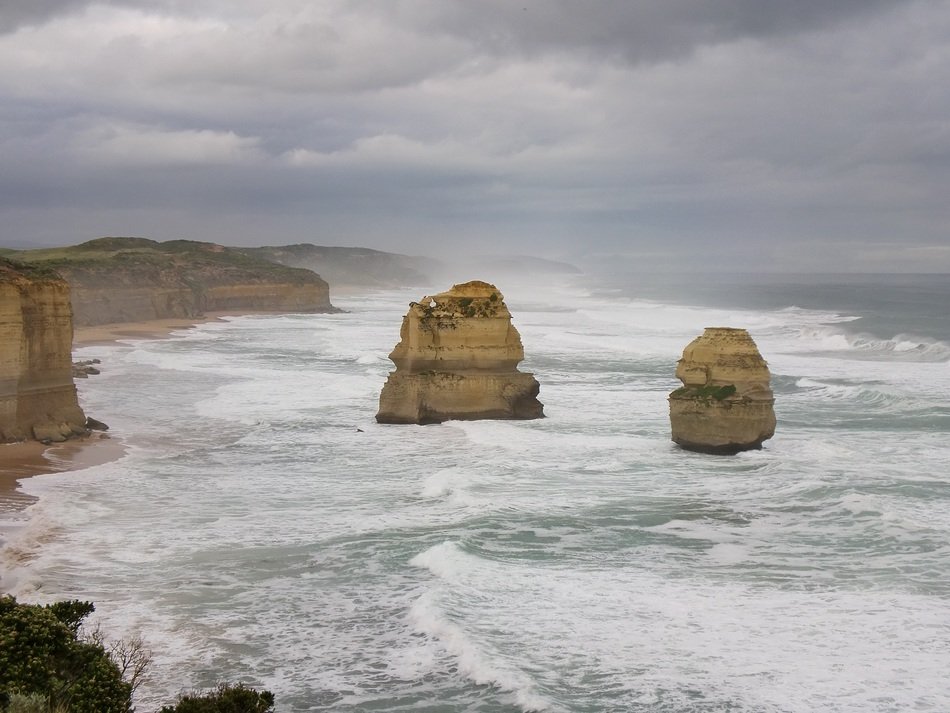 panorama of the beach of the twelve apostles in australia