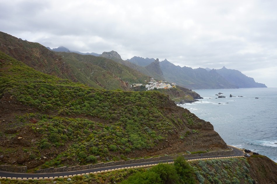 road along almaciga coast tenerife north