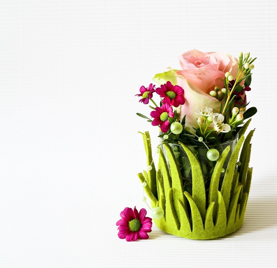 decorative bouquet with roses