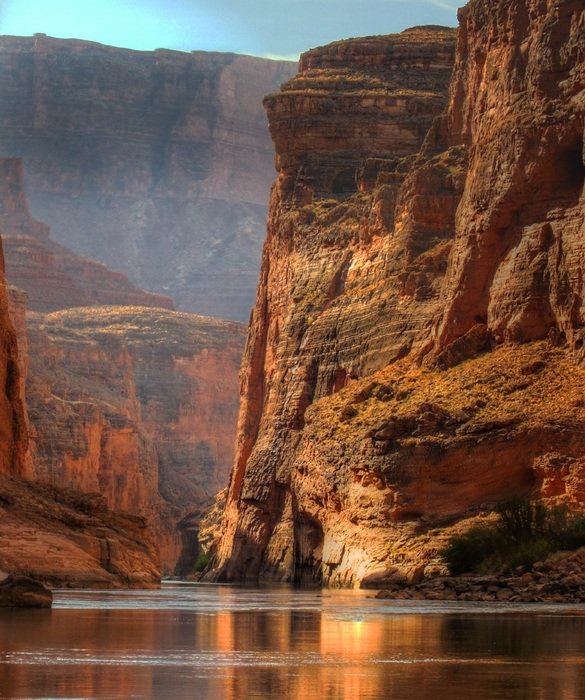 river among the rocks in the Grand Canyon