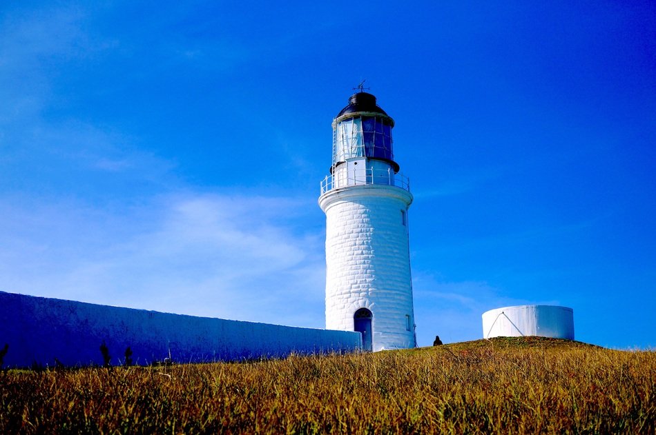 lighthouse on hill, china, Matsu island