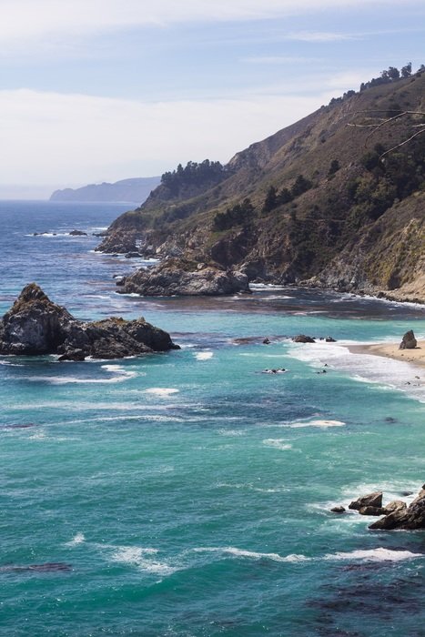 beautiful and delightful ocean coast