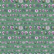 seamless pattern with cartoon jellyfish N2