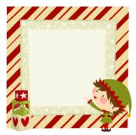 Elf frame Christmas design