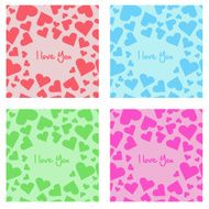 Seamless heart pattern
