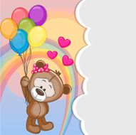 Teddy Bear With Balloons N7