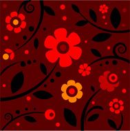 Stylish black and red pattern