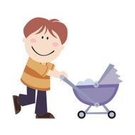 Dad with Pram