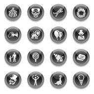 Black Round Icons - Circus