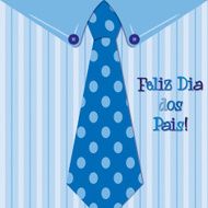 Bright shirt and tie &#039;Happy Father&#039;s Day&#039; neck card N5